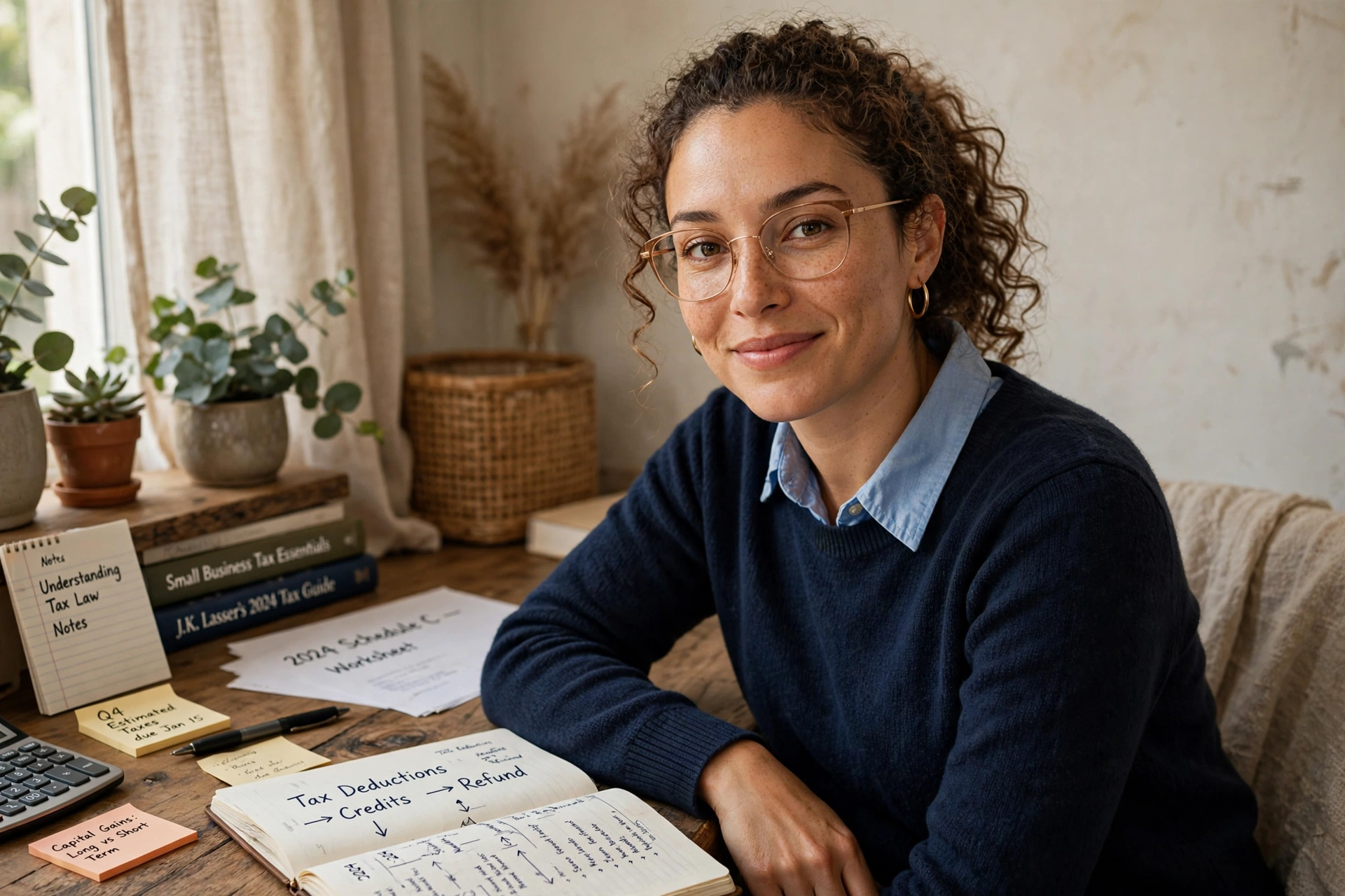 A tax professional who has gained confidence and clarity, able to explain tax concepts to clients